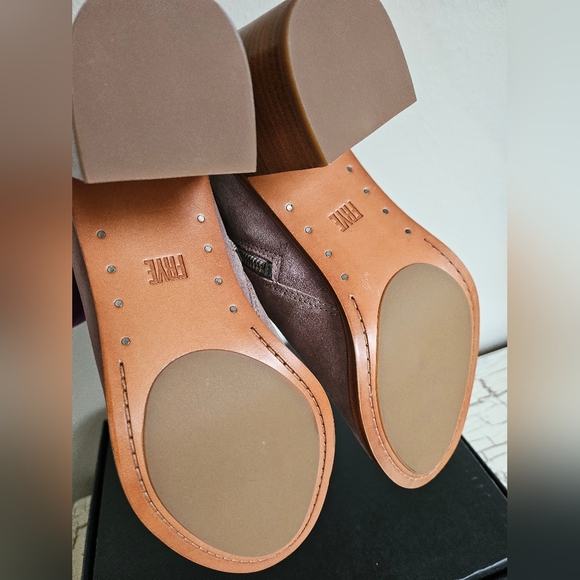 NEW FRYE Danica Peep Bootie 8.5 Dusty Rose - Picture 8 of 9